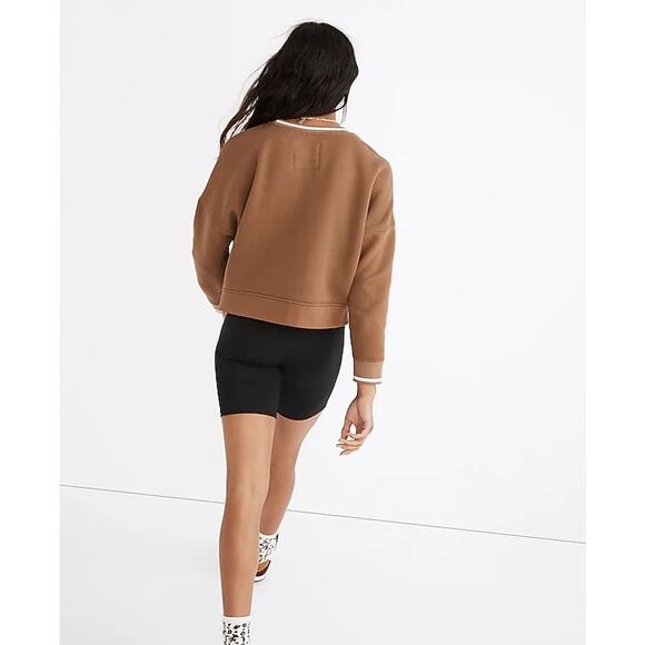 Madewell Betterterry Ringer Crop Sweatshirt - Picture 2 of 8